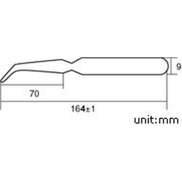 Пинцет обратного действия магнитный Proskit 1PK-117T (160 мм.)