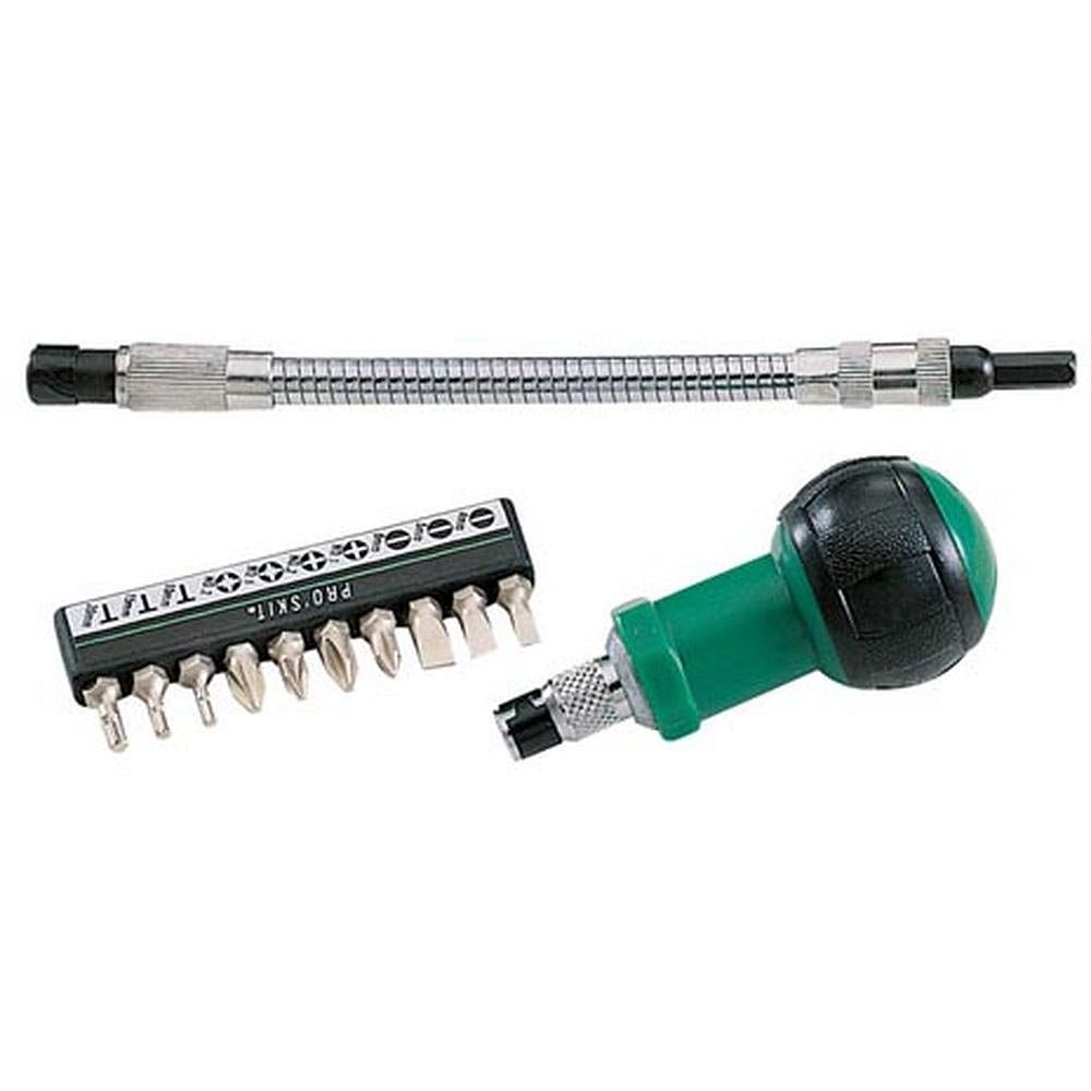 Отвертка-трещотка с битами и гибким удлинителем ProsKit 1PK-201