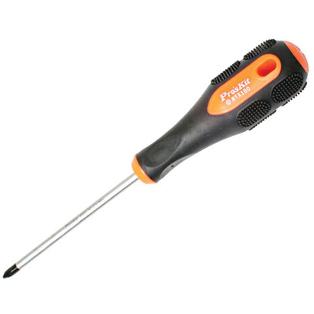 Отвертка крестообразная ProsKit 9SD-210B (PH1x100мм.)