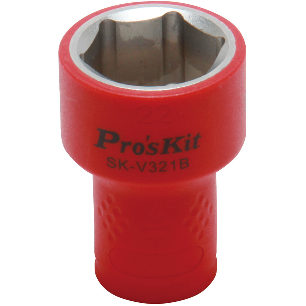 Изолированная 3/8 дюйма торцевая головка  Proskit SK-V321B 21 мм (1000 В - VDE)
