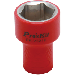 Изолированная 3/8 дюйма торцевая головка  Proskit SK-V321B 21 мм (1000 В - VDE)