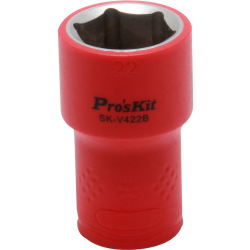 Изолированная 1/2 дюйма торцевая головка  Proskit SK-V422B 22 мм (1000 В - VDE)