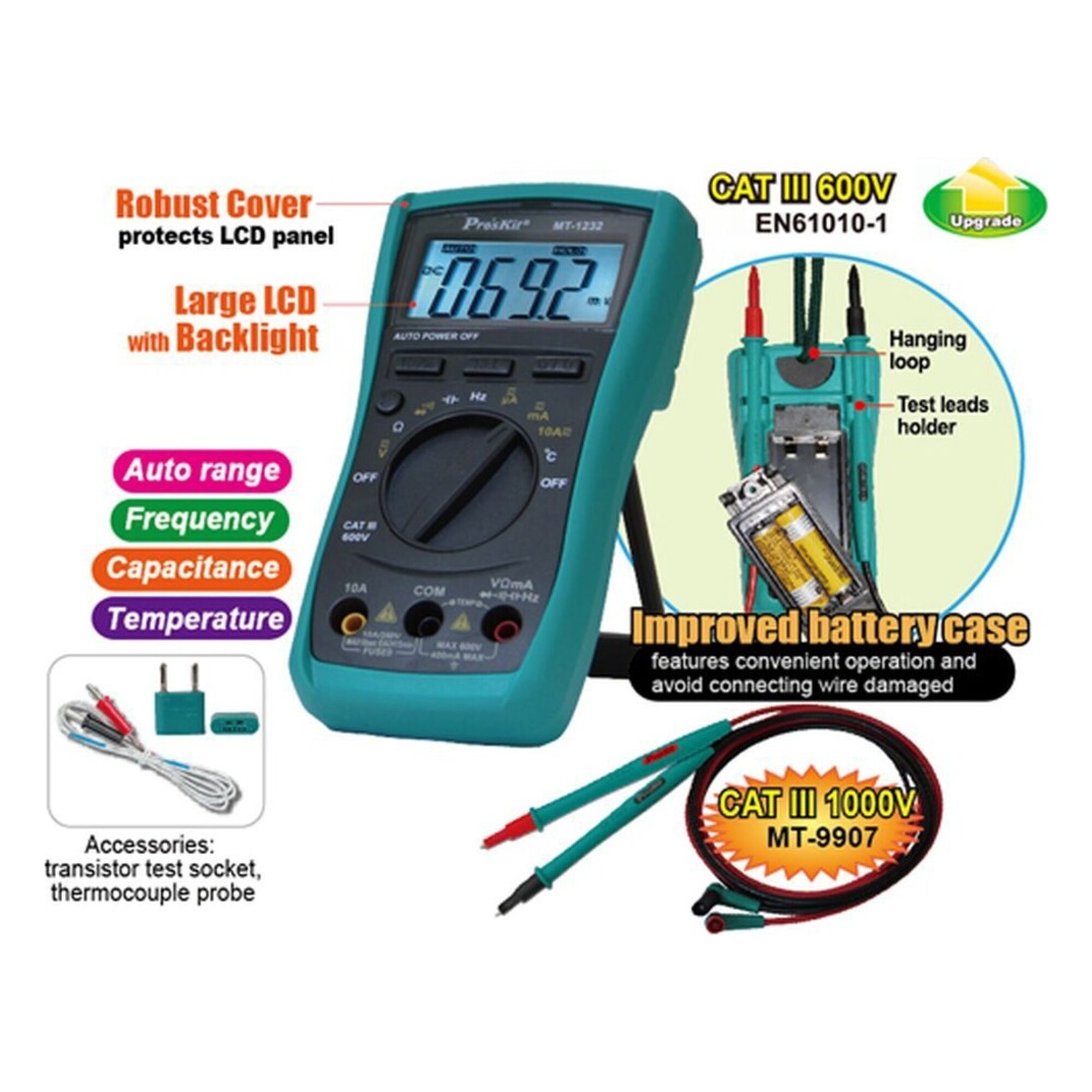 Цифровой мультиметр ProsKit MT-1232