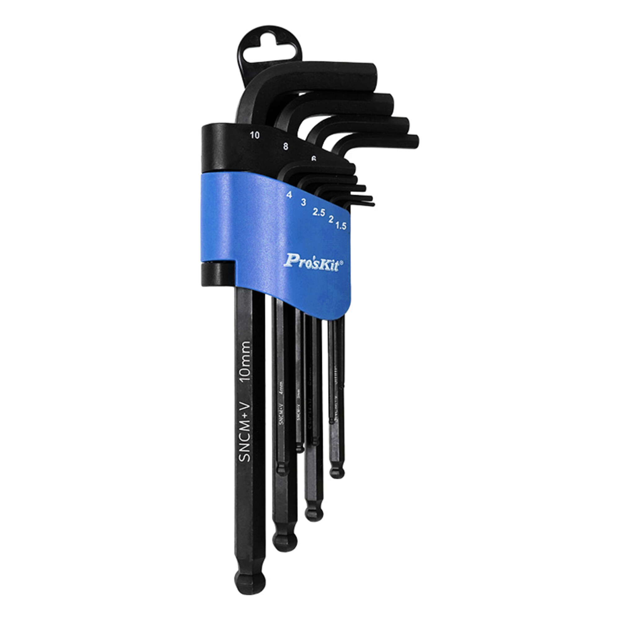 Набор шестигранных ключей с шариком ProsKit 8PK-028