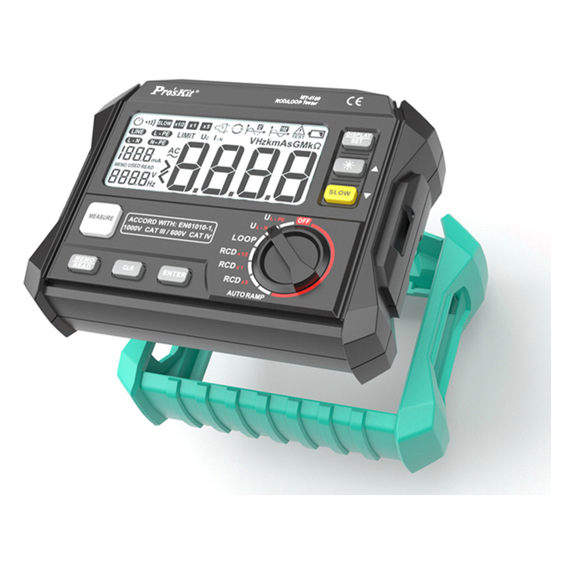 Тестер УЗО и сопротивления петли ProsKit MT-4109-C